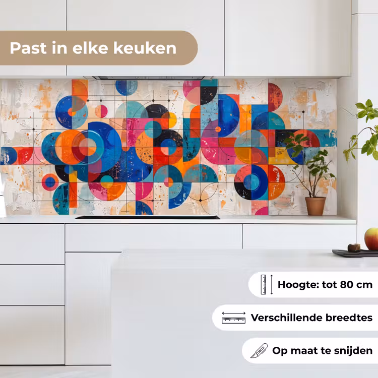 Keuken achterwand - Kunst - Geometrisch - Abstract - Kleurrijk — 4