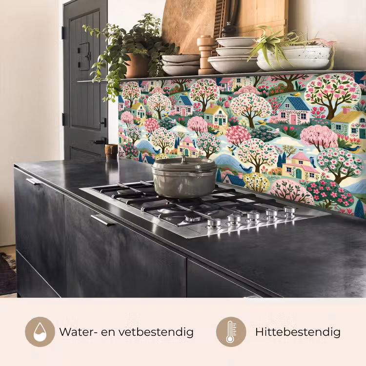 Keuken achterwand - Nostalgisch - Idyllisch - Kleurrijk — 3