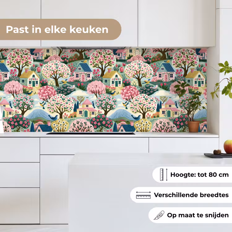 Keuken achterwand - Nostalgisch - Idyllisch - Kleurrijk — 4