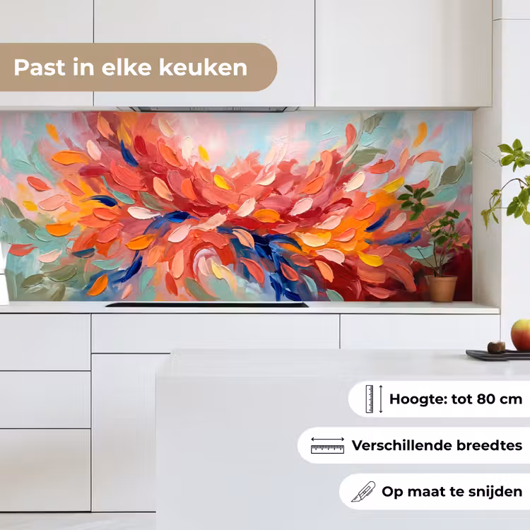 Keuken achterwand - Bloemen - Abstract - Kunst - Modern — 4