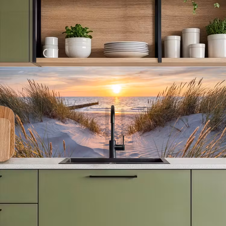 Keuken achterwand - Strand - Zonsondergang - Natuur - Landschap — 5