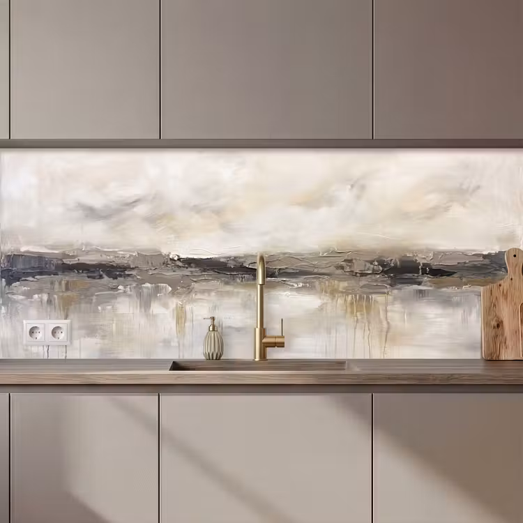 Keuken achterwand - Landschap - Horizon - Natuur - Abstract - Neutraal — 1