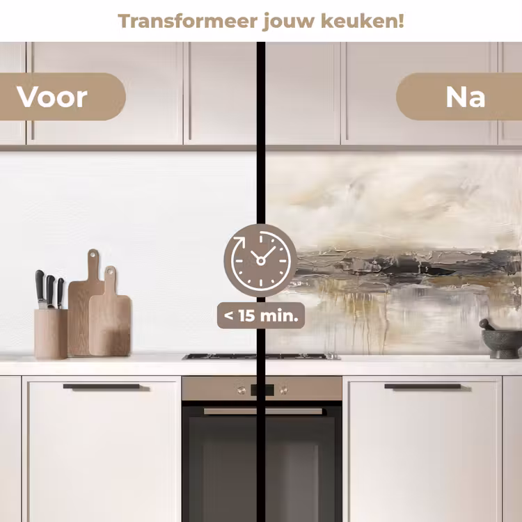 Keuken achterwand - Landschap - Horizon - Natuur - Abstract - Neutraal — 2