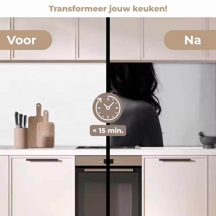 Keuken achterwand - Vrouw - Ketting - Fashion - Zwart - Wit — 2