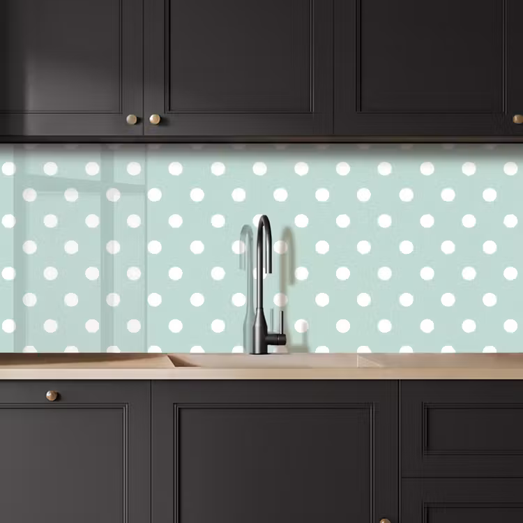 Keuken achterwand - Klassiek - Polka - Groen — 6