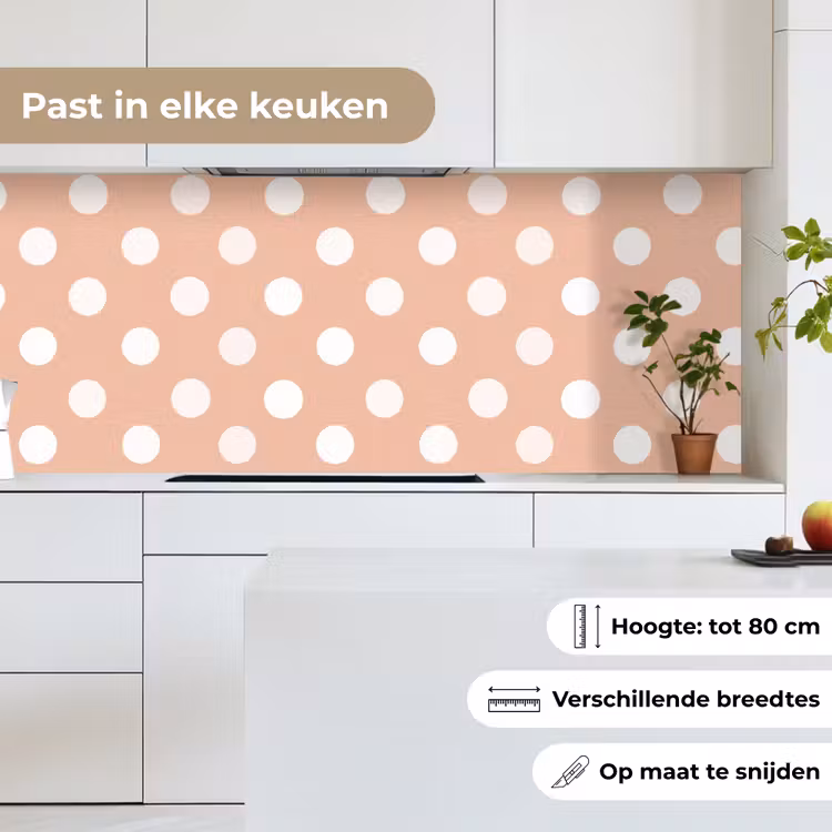 Keuken achterwand - Klassiek - Polka - Perzik — 4