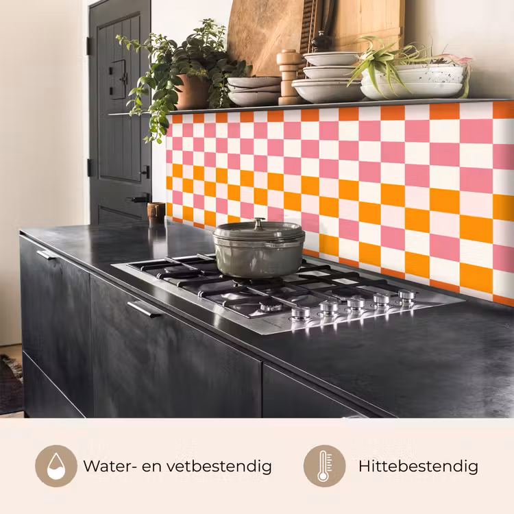 Keuken achterwand - Patroon - Oranje — 3