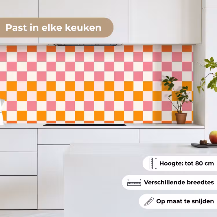Keuken achterwand - Patroon - Oranje — 4