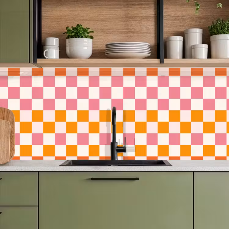 Keuken achterwand - Patroon - Oranje — 5