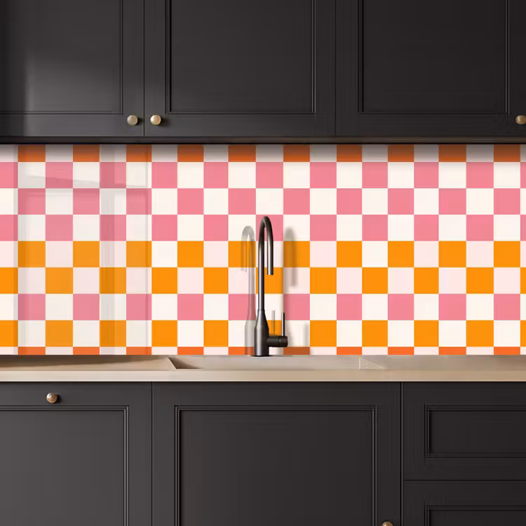 Keuken achterwand - Patroon - Oranje — 6