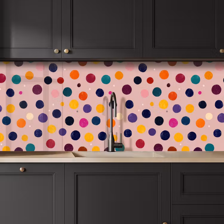 Keuken achterwand - Cirkels - Patroon - Kleurrijk — 6