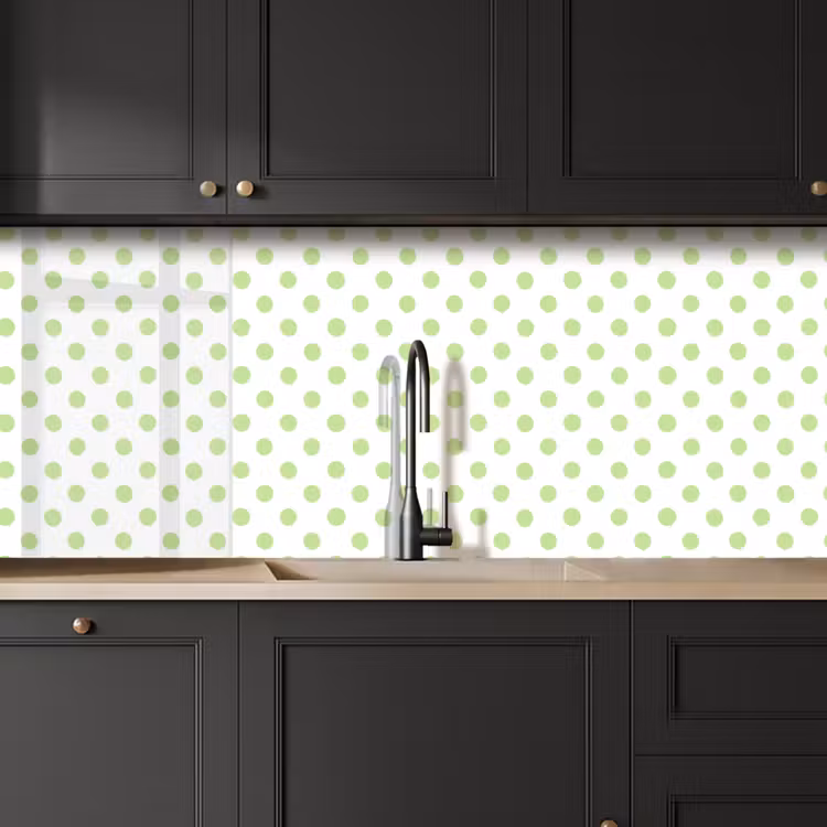 Keuken achterwand - Dots - Klassiek - Groen — 6