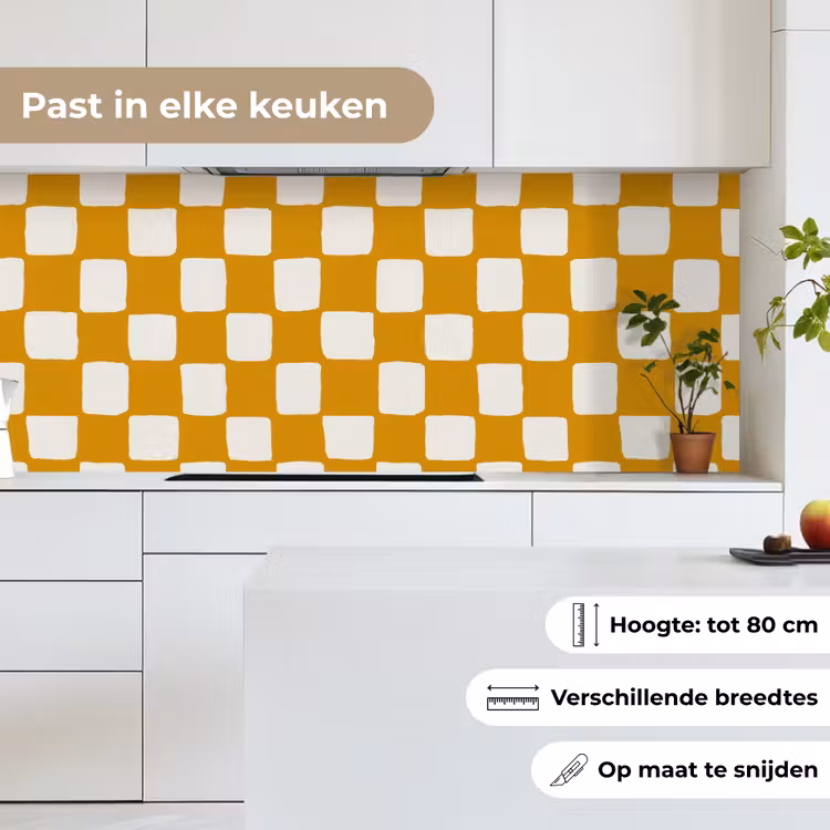Keuken achterwand - Grafisch - Patroon - Oker — 4