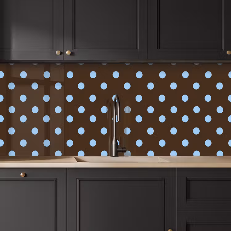 Keuken achterwand - Klassiek - Stippen - Bruin — 6