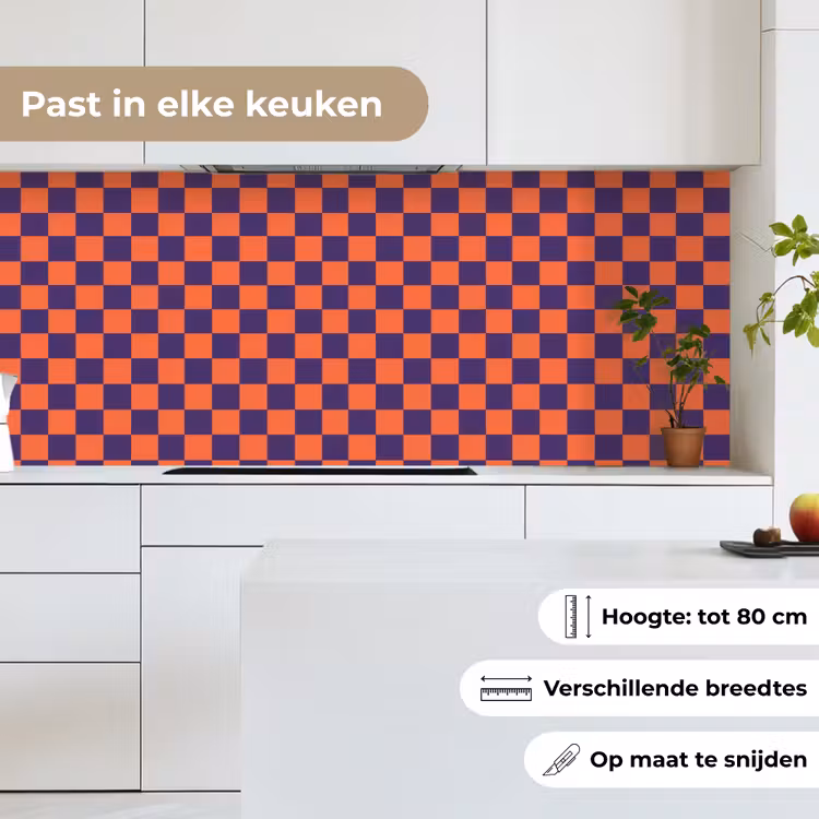 Keuken achterwand - Patroon - Klassiek - Paars — 4