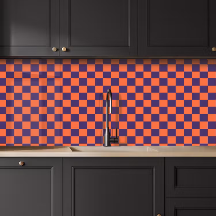 Keuken achterwand - Patroon - Klassiek - Paars — 6