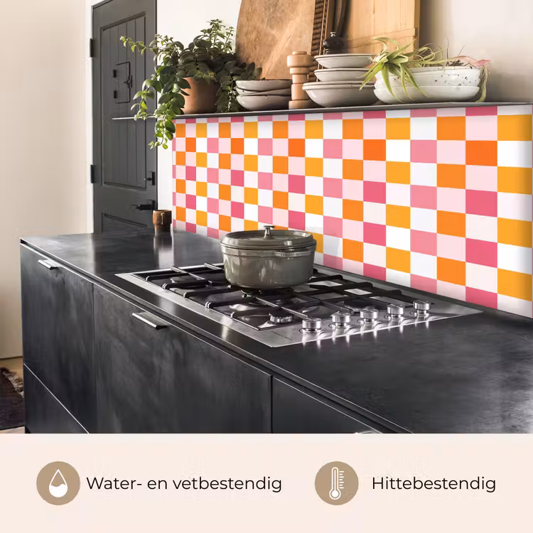Keuken achterwand - Patroon -  Roze — 3