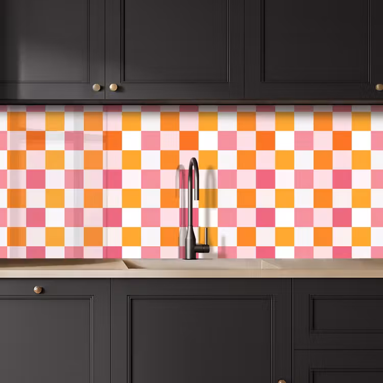 Keuken achterwand - Patroon -  Roze — 6
