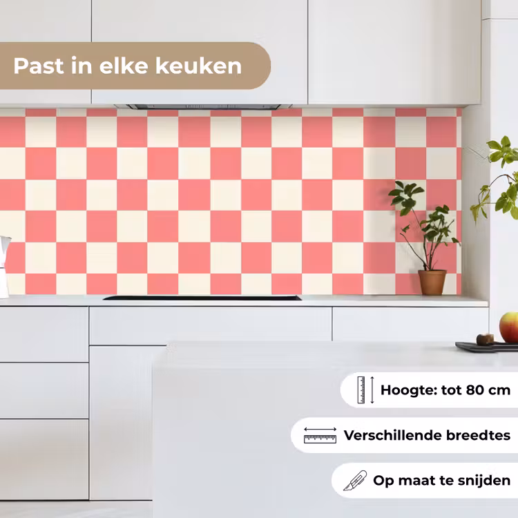 Keuken achterwand - Traditioneel - Patroon - Roze — 4