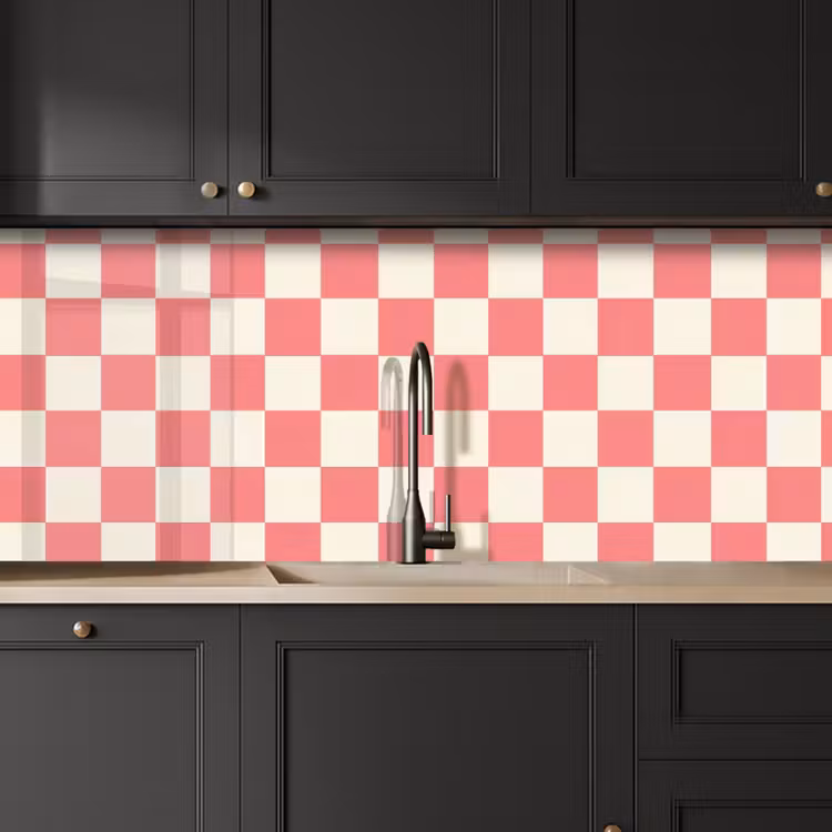 Keuken achterwand - Traditioneel - Patroon - Roze — 6