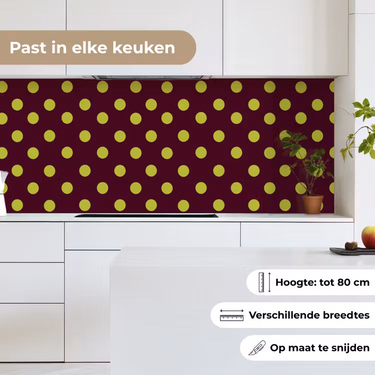 Keuken achterwand - Klassiek - Stippen - Groen — 4