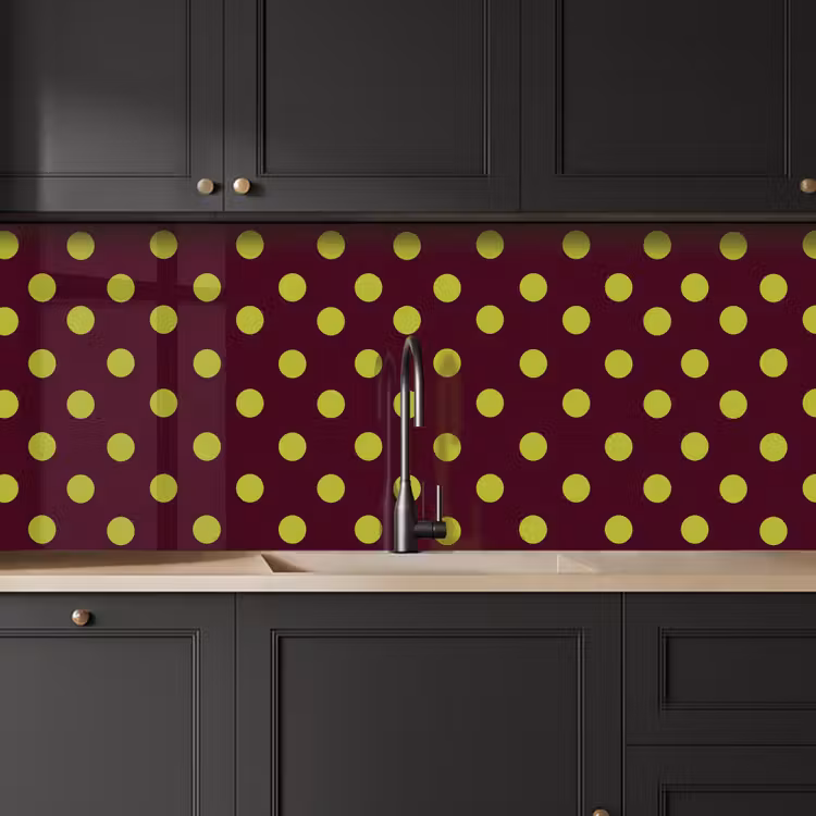 Keuken achterwand - Klassiek - Stippen - Groen — 6