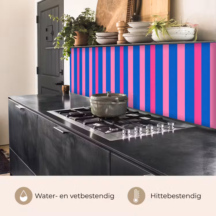 Keuken achterwand - Modern - Optisch - Roze — 3
