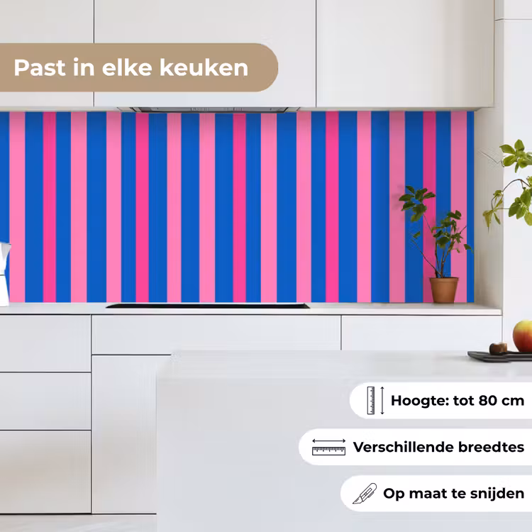 Keuken achterwand - Modern - Optisch - Roze — 4