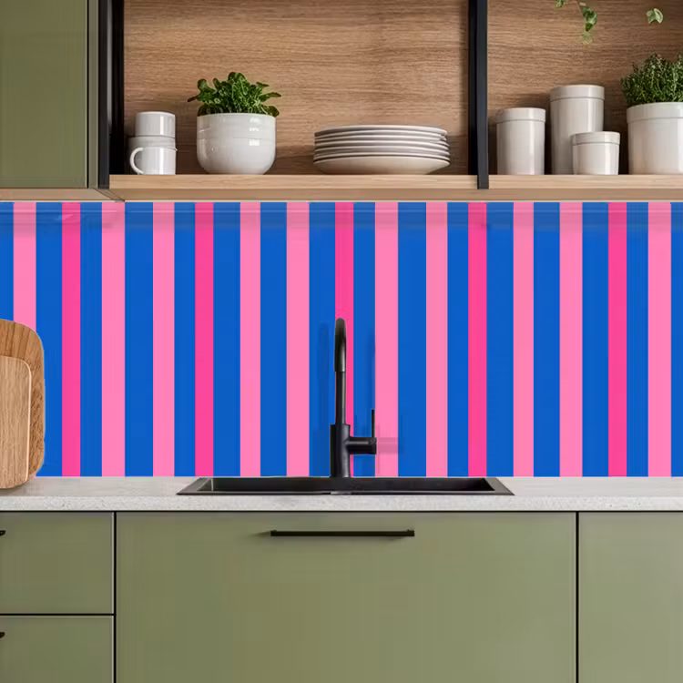 Keuken achterwand - Modern - Optisch - Roze — 5