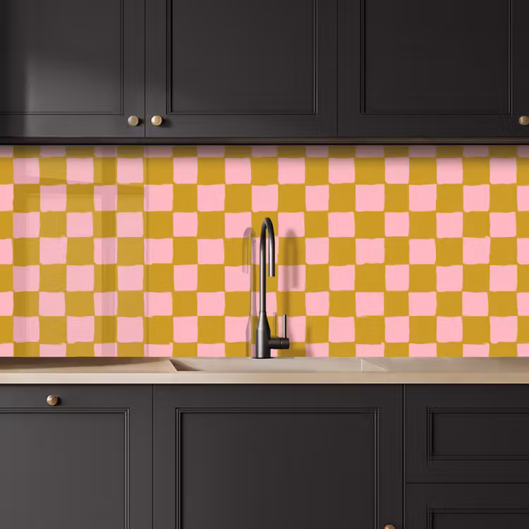 Keuken achterwand - Patroon -  Roze — 6