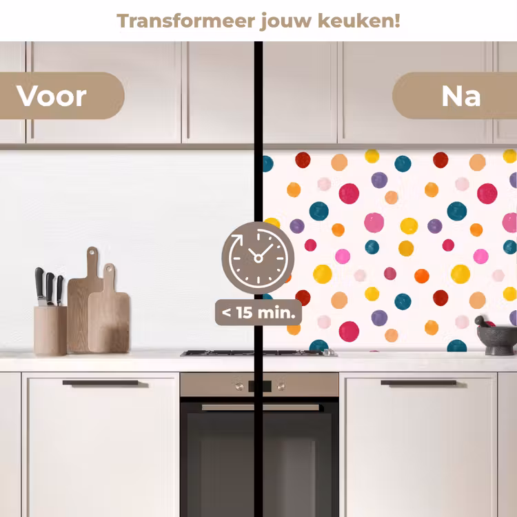 Keuken achterwand - Cirkels - Speels - Kleurrijk — 2