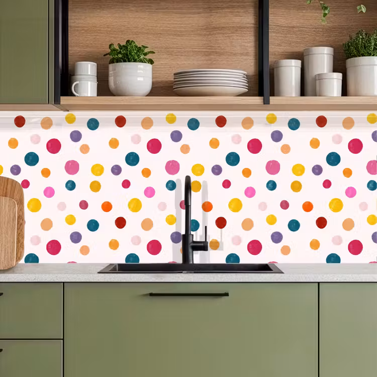 Keuken achterwand - Cirkels - Speels - Kleurrijk — 5