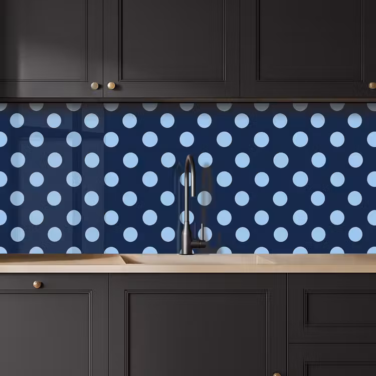 Keuken achterwand - Klassiek - Dots - Blauw — 6
