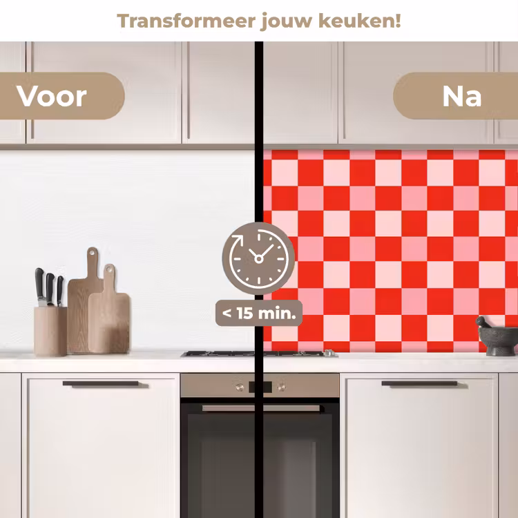Keuken achterwand - Klassiek - Rood — 2