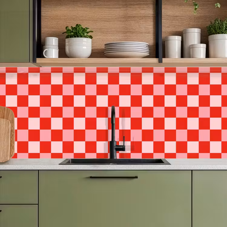 Keuken achterwand - Klassiek - Rood — 5