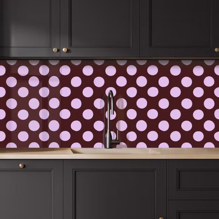 Keuken achterwand - Klassiek - Stippen - Paars — 6