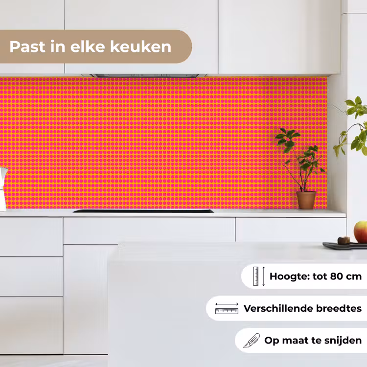 Keuken achterwand - Modern - Stippen - Oranje — 4