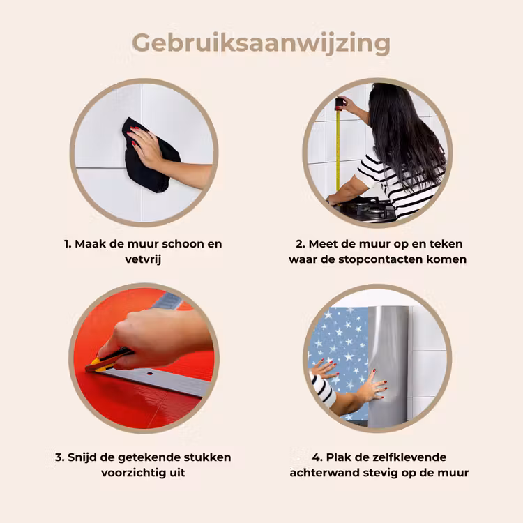 Keuken achterwand - Sterretjes - Patroon - Blauw — 7