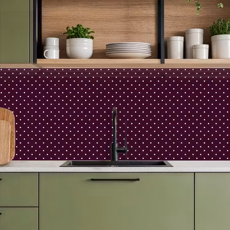 Keuken achterwand - Stippen - Modern - Paars — 5