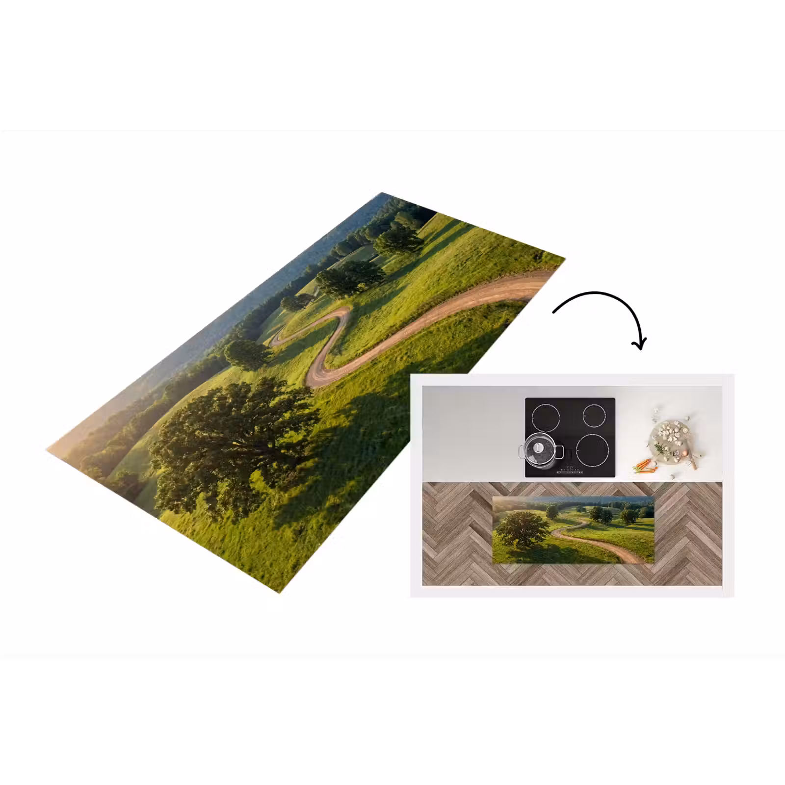 Keukenloper - Weg - Weide - Natuur - Groen — 1