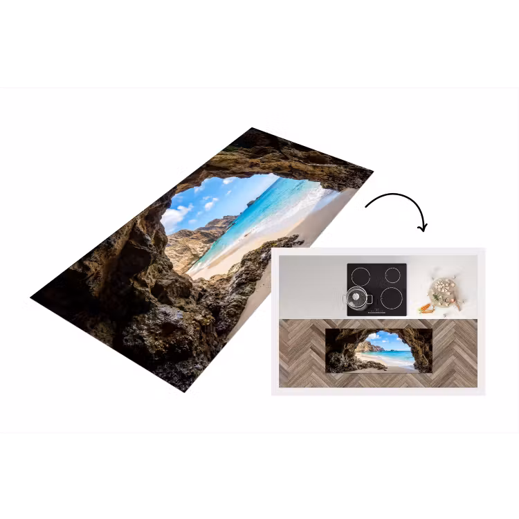 Keukenloper - Grot - Strand - Zee - Blauw — 1