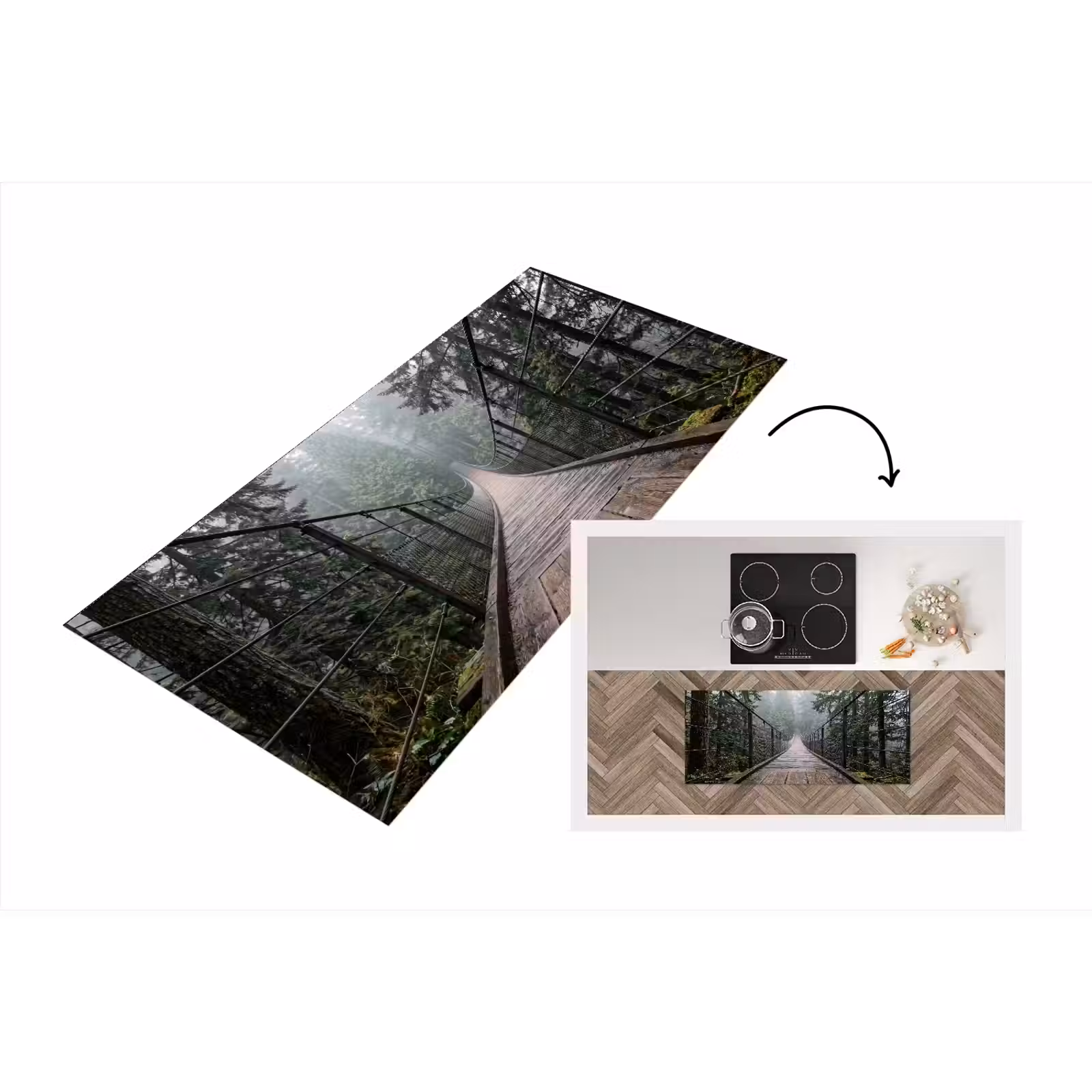 Keukenloper - Brug - Bos - Mist - Natuur — 1