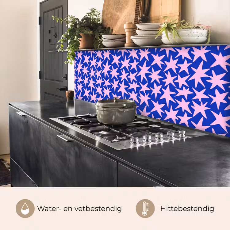 Keuken achterwand - Modern - Sterren - Blauw — 3