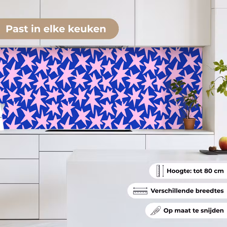 Keuken achterwand - Modern - Sterren - Blauw — 4