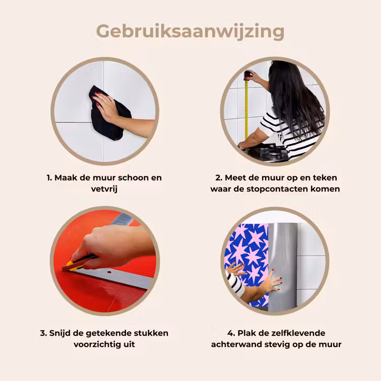 Keuken achterwand - Modern - Sterren - Blauw — 7