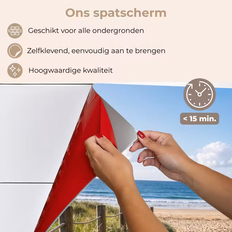 Spatscherm keuken - Strand - Zandpad - Oceaan - Natuur — 4