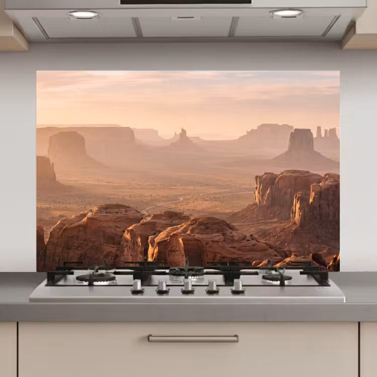 Spatscherm keuken - Woestijn - Landschap - Natuur — 1