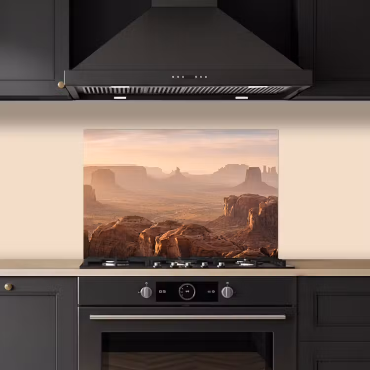 Spatscherm keuken - Woestijn - Landschap - Natuur — 2