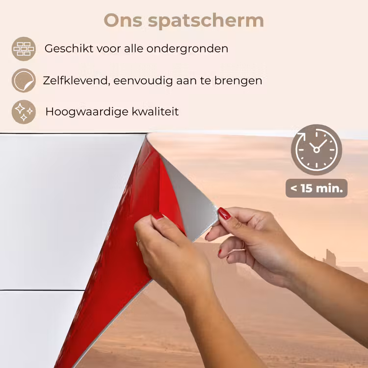 Spatscherm keuken - Woestijn - Landschap - Natuur — 4