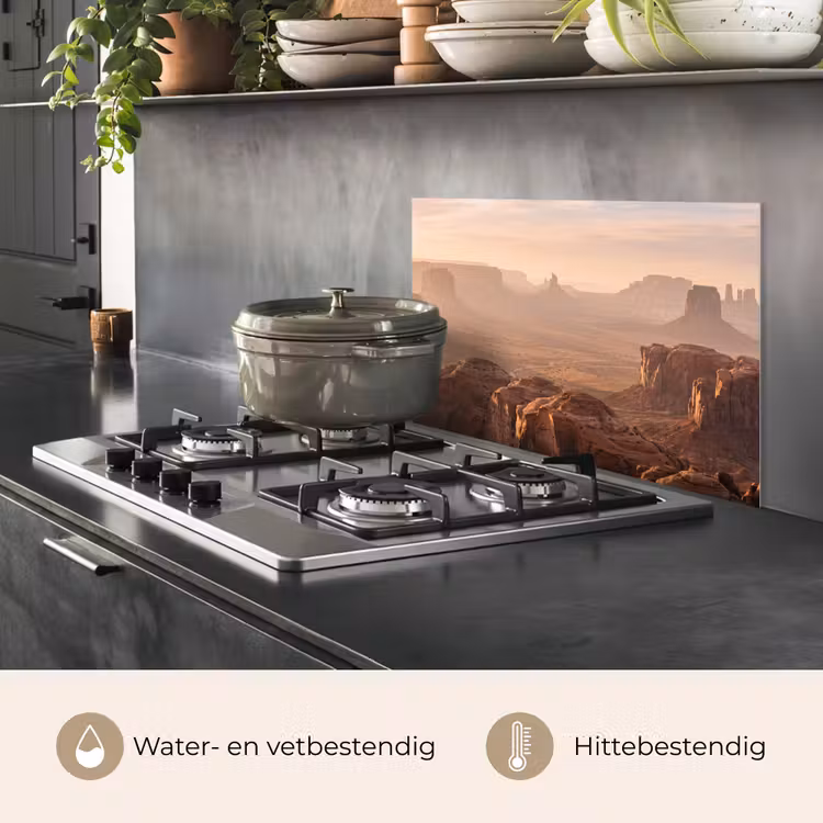 Spatscherm keuken - Woestijn - Landschap - Natuur — 7